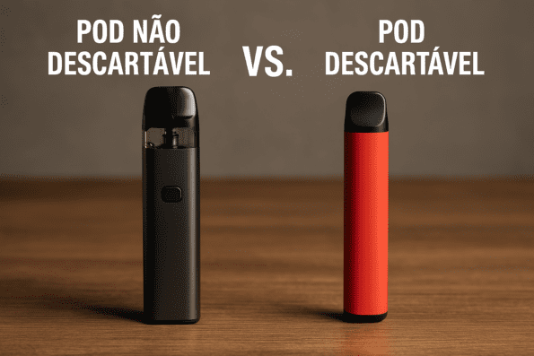 pod não descartavel x pod descartavel